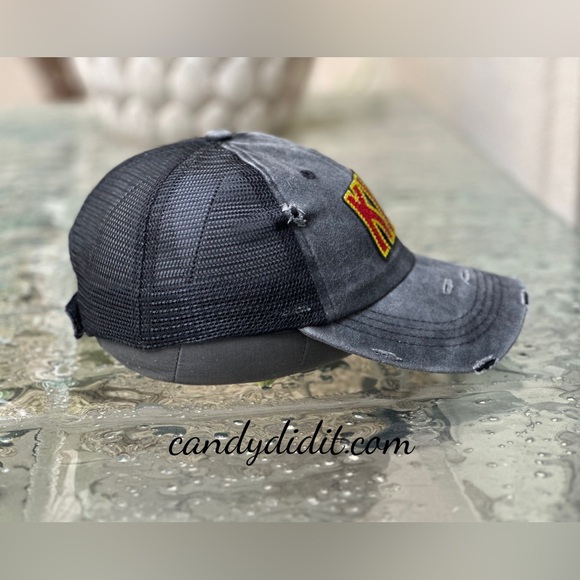 NWT Hot! KISS Rock & Roll Handmade Vintage Look Crystal Bling Ball Cap - Picture 7 of 10